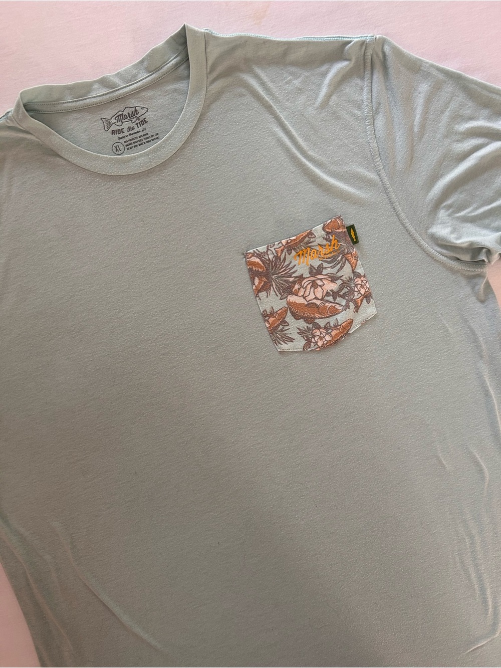 Marsh Wear Pocket T-Shirt XL Fishing Coastal Outdoors Performance Tee